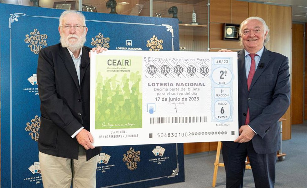 El Día Mundial de las Personas Refugiadas protagonista del décimo de Lotería Nacional de este sábado