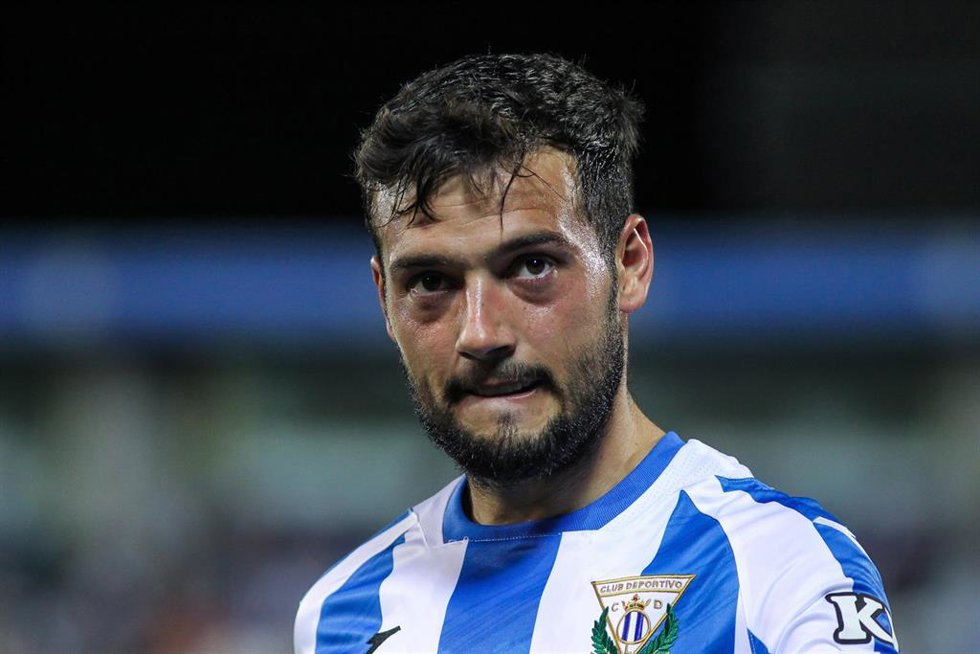 Archivo - José Arnaiz, durante un partido con el CD Leganés.