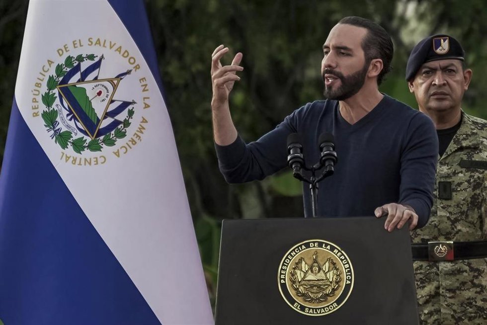 Archivo - El presidente de El Salvador, Nayib Bukele