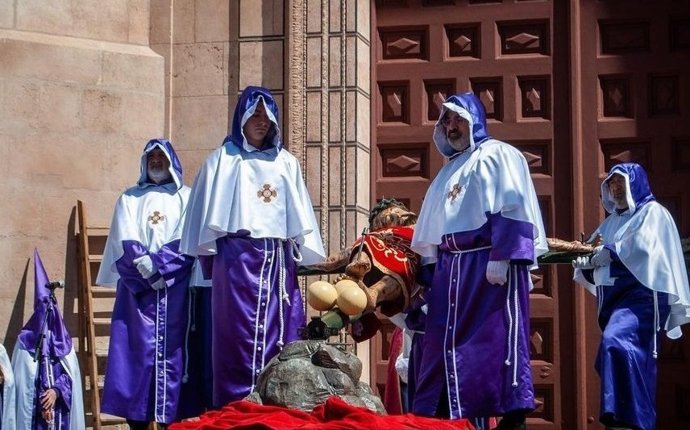 Imagen del Cristo Yacente de la capital burgalesa.