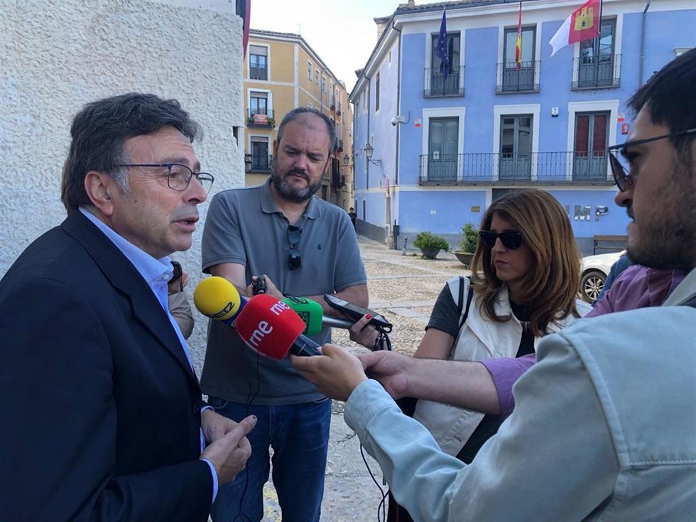 El cabeza de lista del PSOE en Mota del Cuervo, Alfonso Escudero
