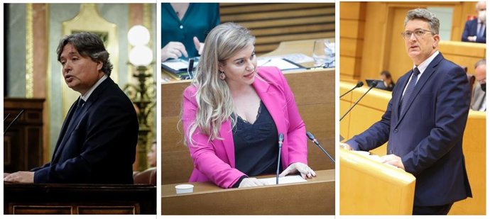 Luis Santamaría, Eva Ortiz y Martínez Mus, cabezas de lista del PP al Senado por Valencia, Alicante y Castellón