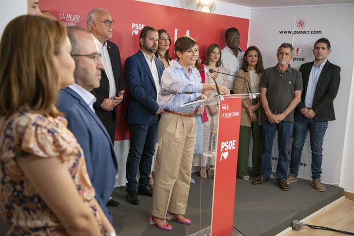 La cabeza de lista al Congreso por Ciudad Real y portavoz del Gobierno y ministra de Política Territorial, Isabel Rodríguez,