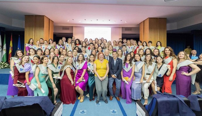 Acto de graduación en el Centro San Juan de Dios de Bormujos, en Sevilla.