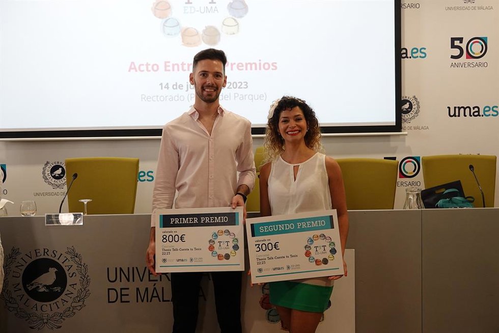 Ganadores del concurso 'Thesis Talk' de UMA