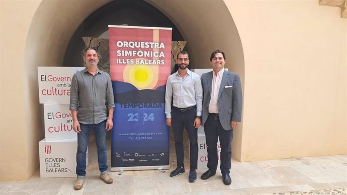 El conseller de Fondos Europeos, Universidad y Cultura, Miquel Company, durante la presentación de la nueva temporada de la Orquesta Sinfónica de Baleares