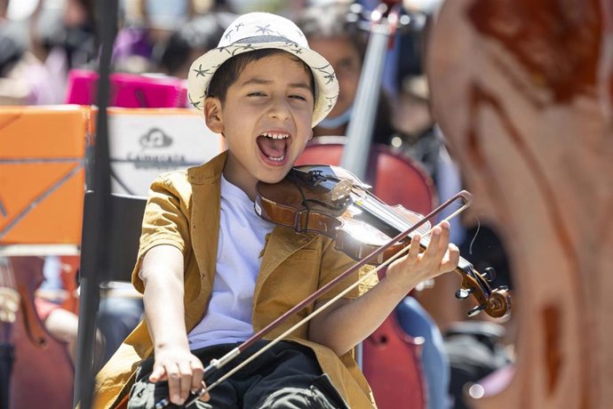 Archivo - Acción por la Música lleva hoy al Auditorio Nacional a 300 músicos en favor de la transformación social y la concienciación