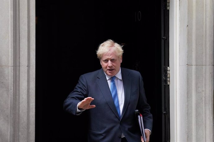 Archivo - El ex primer ministro británico Boris Johnson 