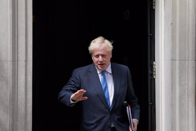 Archivo - 04 July 2022, United Kingdom, London: UK Prime Minister Boris Johnson leaves 10 Downing Street for the House of Commons to make a statement on the recent, Nato, G7 and the Commonwealth Heads of Government Meeting (CHOGM) meetings. Photo: Stefan 