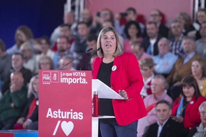 La vicesecretaria general de la FSA-PSOE, Gimena Llamedo, en una imagen de archivo