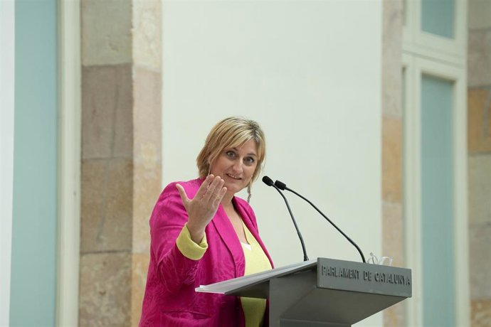 Archivo - La dirigente de ERC y candidata a la alcaldía de Igualada (Barcelona), Alba Vergés