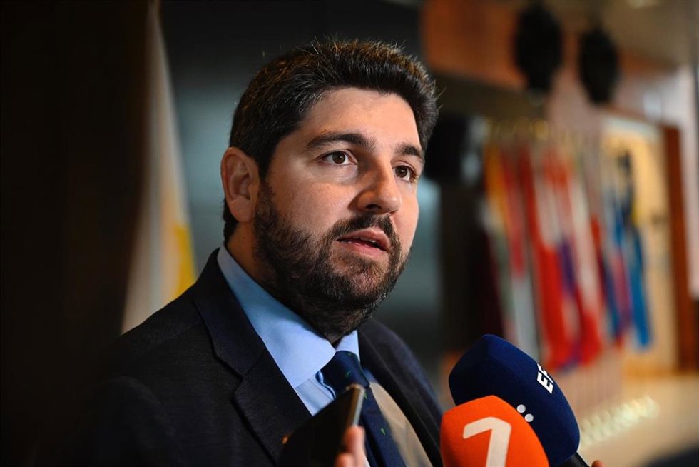 Archivo - Foto archivo del presidente en funciones de la Región de Murcia, Fernando López Miras
