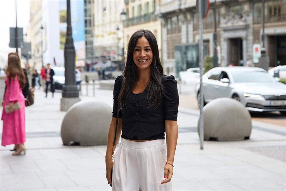 La vicealcaldesa de Madrid en funciones, Begoña Villacís, a su llegada al acto de entrega del Premio Gumersindo de Azcárate, en el Casino de Madrid