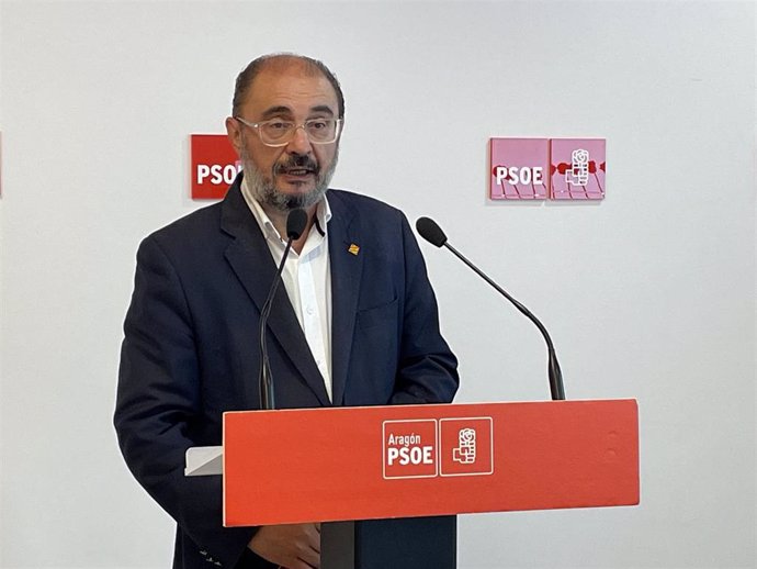 El secretario general del PSOE, Javier Lambán.