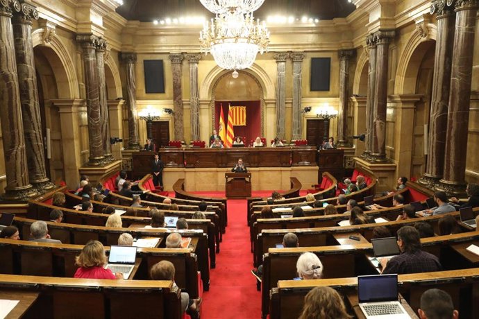 El pleno del Parlament, a 15 de junio de 2023.