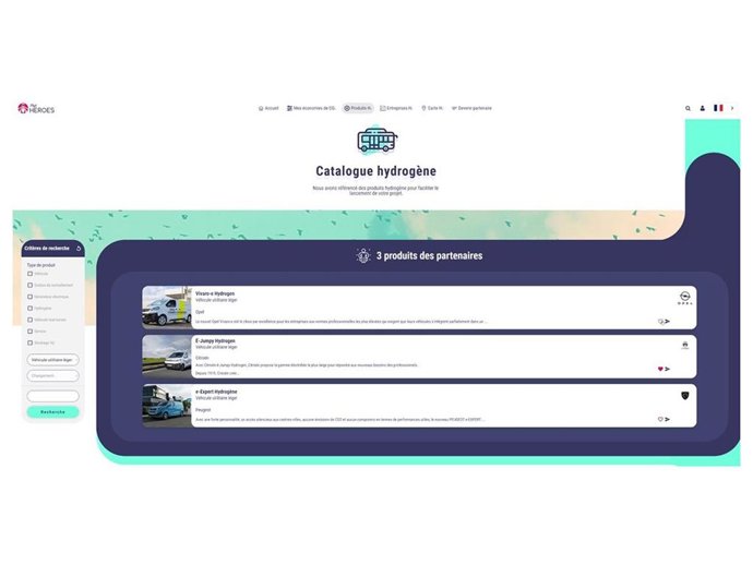 Stellantis incluirá su flota de furgonetas de hidrógeno en Lhyfe Heroes
