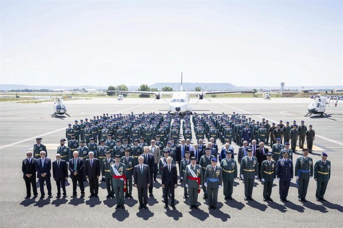 El ministro del Interior, Fernando Grande-Marlaska, en el 50 aniversario del Servicio Aéreo de la Guardia Civil
