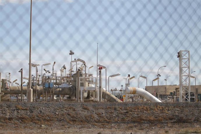 Archivo - Instalaciones del gasoducto Medgaz en Almería. 