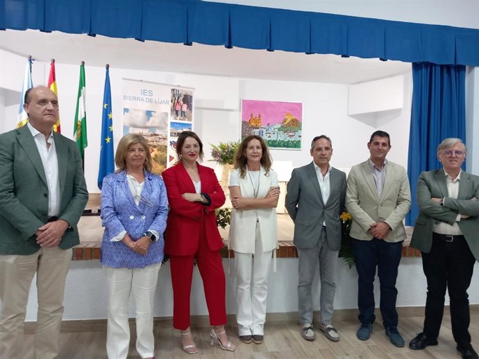 Inauguración del salón de actos del IES Sierra de Líjar de Olvera.