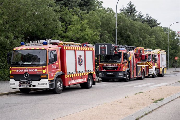 Camiones de bomberos en una imagen de archivo.