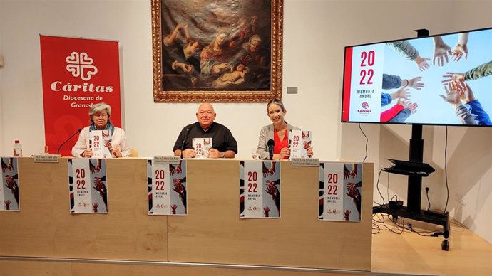 Presentación de los resultados de la actividad solidaria de Cáritas en Granada en 2022