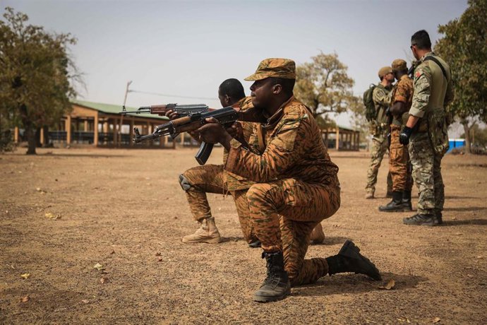 Archivo - Militares de Burkina Faso.