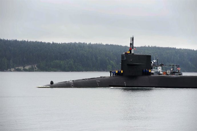 Archivo - Imagen de archivo del submarino de misiles guiados de propulsión nuclear de clase Ohio USS Michigan