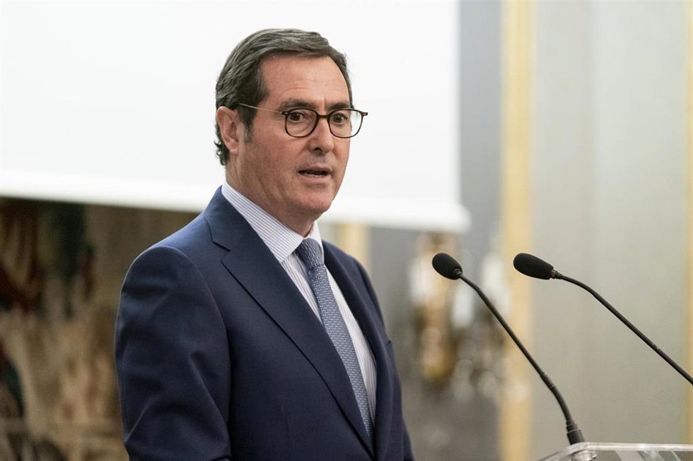 Archivo - El presidente de CEOE, Antonio Garamendi, en una imagen de archivo.