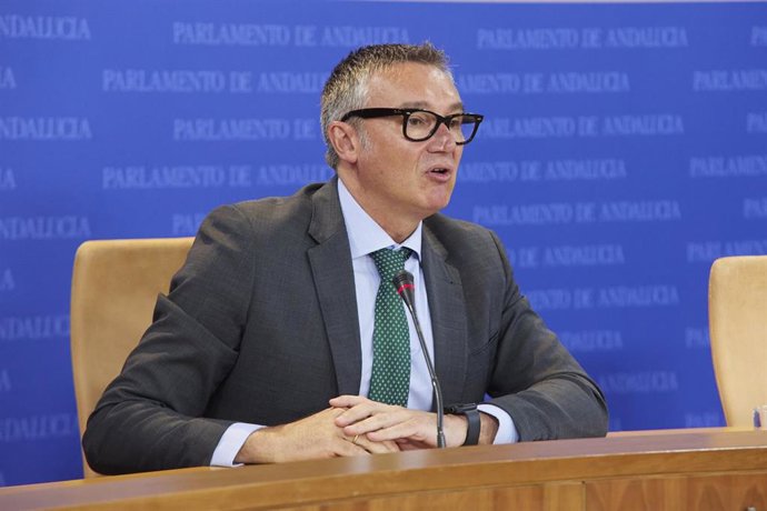El portavoz del Grupo Parlamentario Vox en Andalucía, Manuel Gavira, en una foto de archivo.