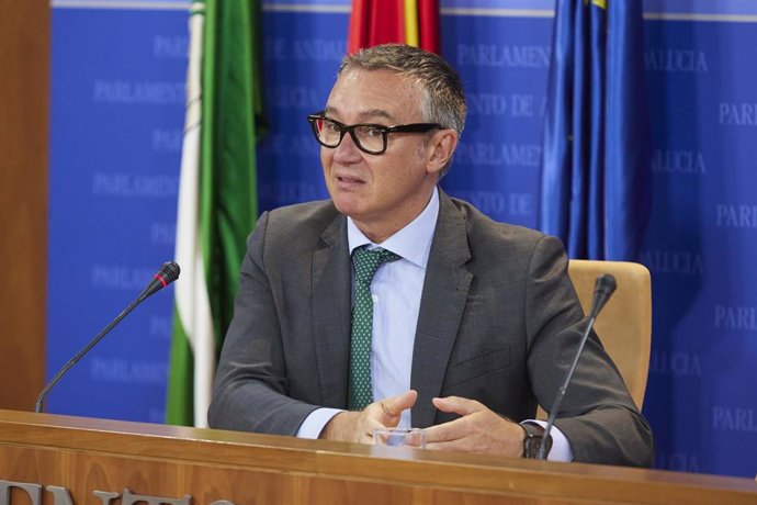 El portavoz del Grupo Parlamentario Vox, Manuel Gavira, en una imagen de archivo. 