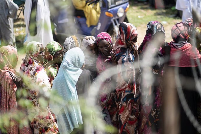 Archivo - Imagen de archivo de un campamento de refugiados en Sudán del Sur 