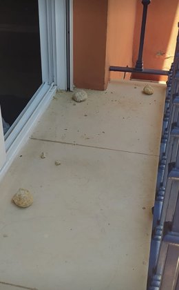 Piedras en la vivienda del edil denunciante