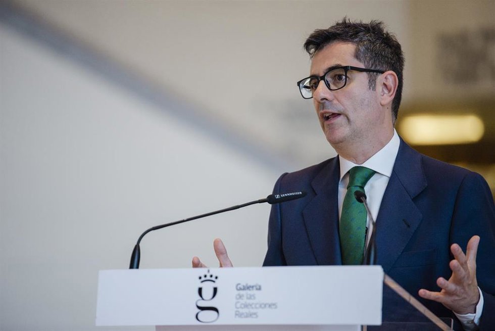 El ministro de la Presidencia, Relaciones con las Cortes y Memoria Democrática, Félix Bolaños, visita a la Galería de las Colecciones Reales de Patrimonio Nacional, a 16 de junio de 2023, en Madrid (España). La Galería de las Colecciones Reales, el proy