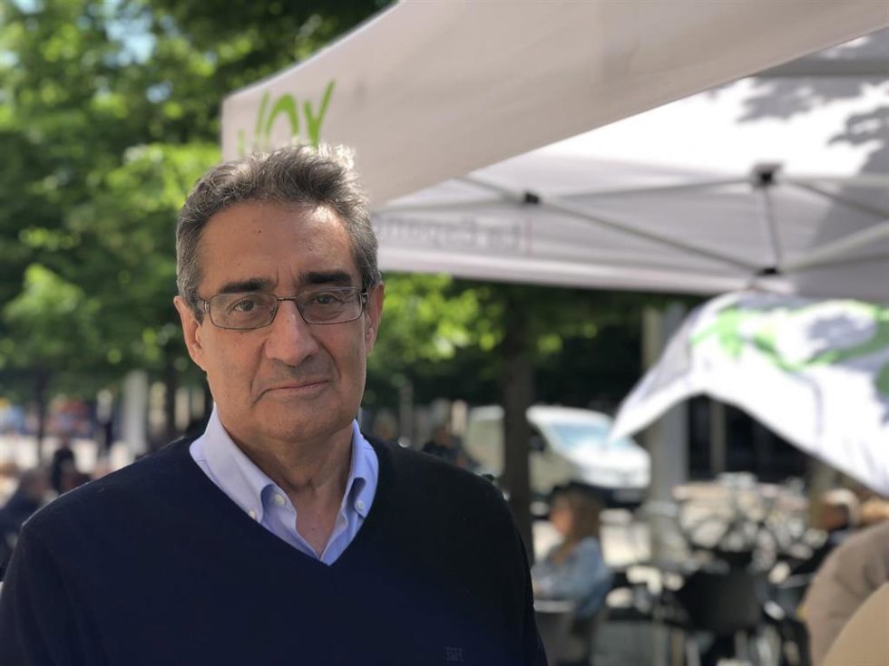 Archivo - El candidato de Vox a la Alcaldía de Zaragoza, Julio Calvo.