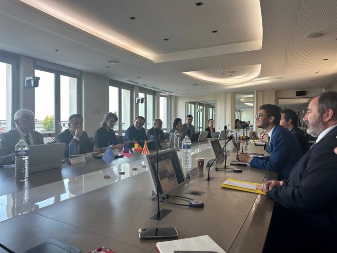 El conseller de Salut de la Generalitat, Manel Balcells, durant la seva visita institucional a Frana