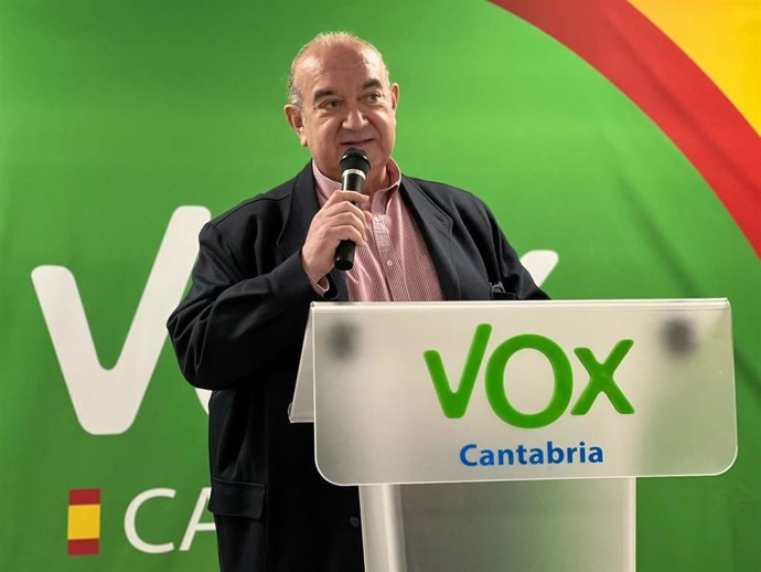 Archivo - El presidente de Vox Cantabria, Emilio del Valle