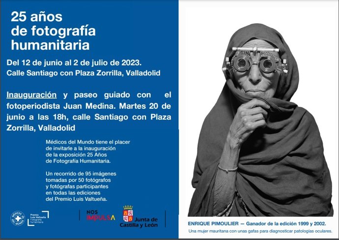 La Biblioteca de la Junta en Valladolid acoge la inauguración de la exposición '25 años de fotografía humanitaria'