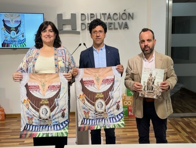 Presentación en la Diputación de Huelva de las fiestas patronales en honor a San Juan Bautista de Alosno.