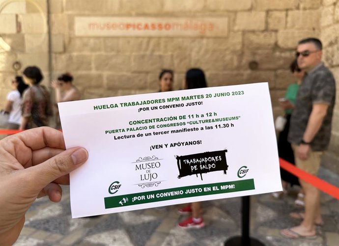 Trabajadores del MPM se concentrarán el próximo martes durante la celebración de 'Culture and Museums'