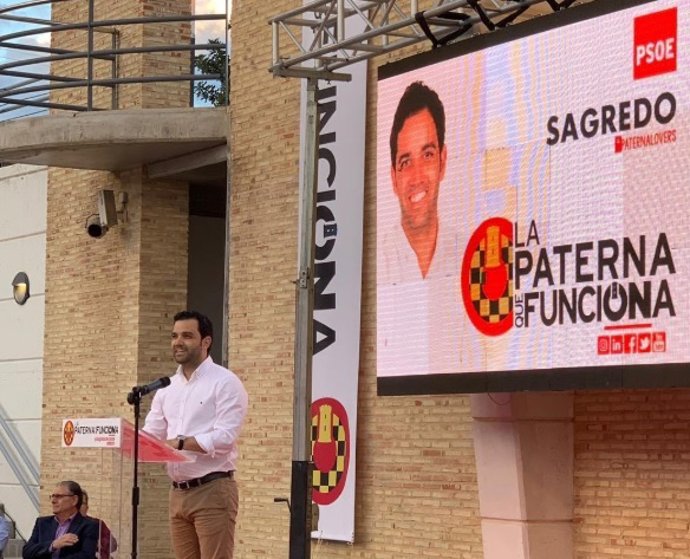 Archivo - El candidato socialista en Paterna, Juan Antonio Sagredo, en una imagen de archivo. 