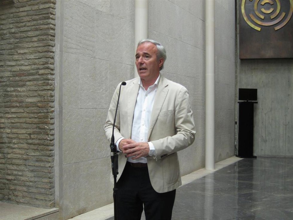 El candidato del PP a la Presidencia de Aragón, Jorge Azcón.