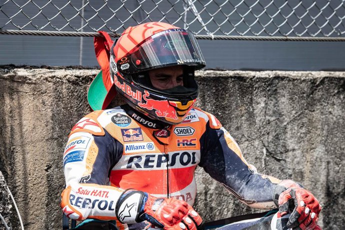 MARQUEZ Marc (spa), Repsol Honda Team, Honda RC213V, portrait after his crash during the 2023 MotoGP Gran Premio d'Italia Oakley on the Autodromo Internazionale del Mugello from June 9 to 11, in Mugello, Italy - Photo Studio Milagro / DPPI
