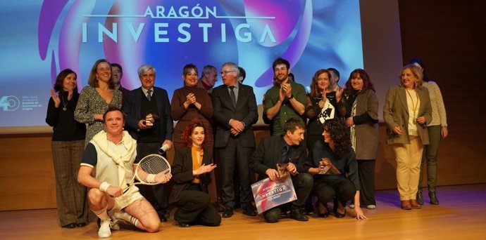 Los premiados en la última edición de los galardones Aragón Investiga.