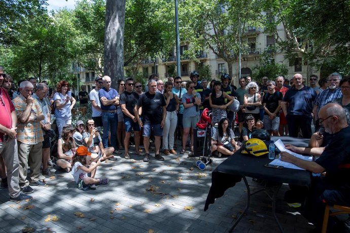 Un momento de la concentración