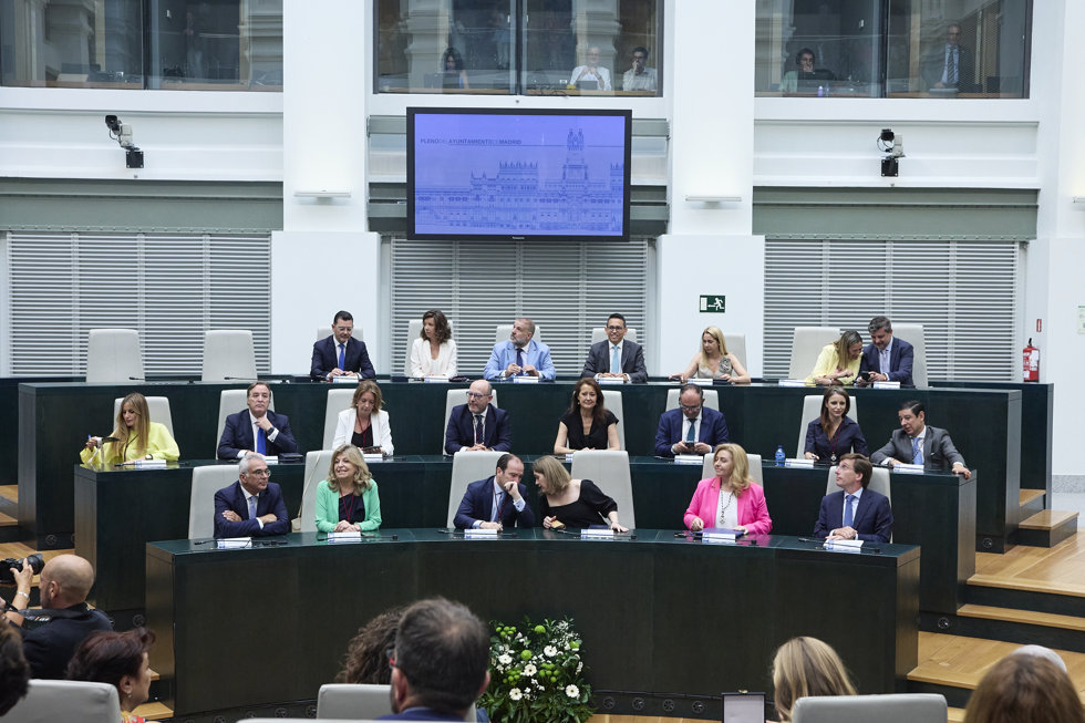 Sesión de constitución del Ayuntamiento de Madrid, a 17 de junio de 2023, en Madrid (España). 