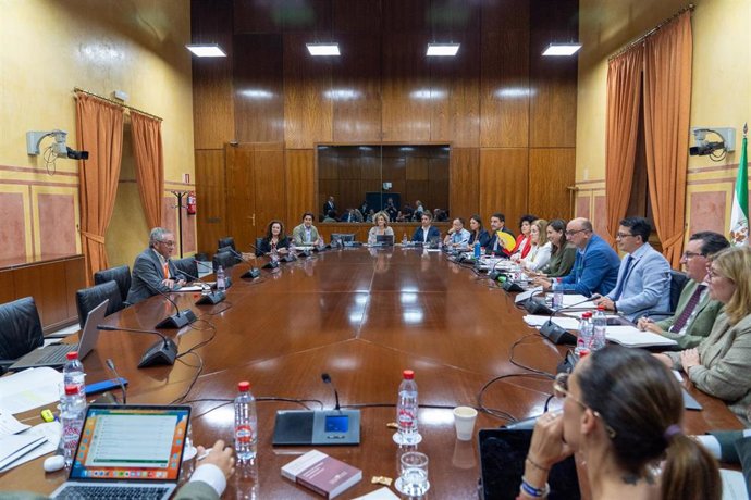 El presidente del Consejo de Participación de Doñana, Miguel Delibes, durante su comparecencia el día 13 ante la Comisión de Fomento acerca de la Proposición de Ley de Regadíos de Doñana.