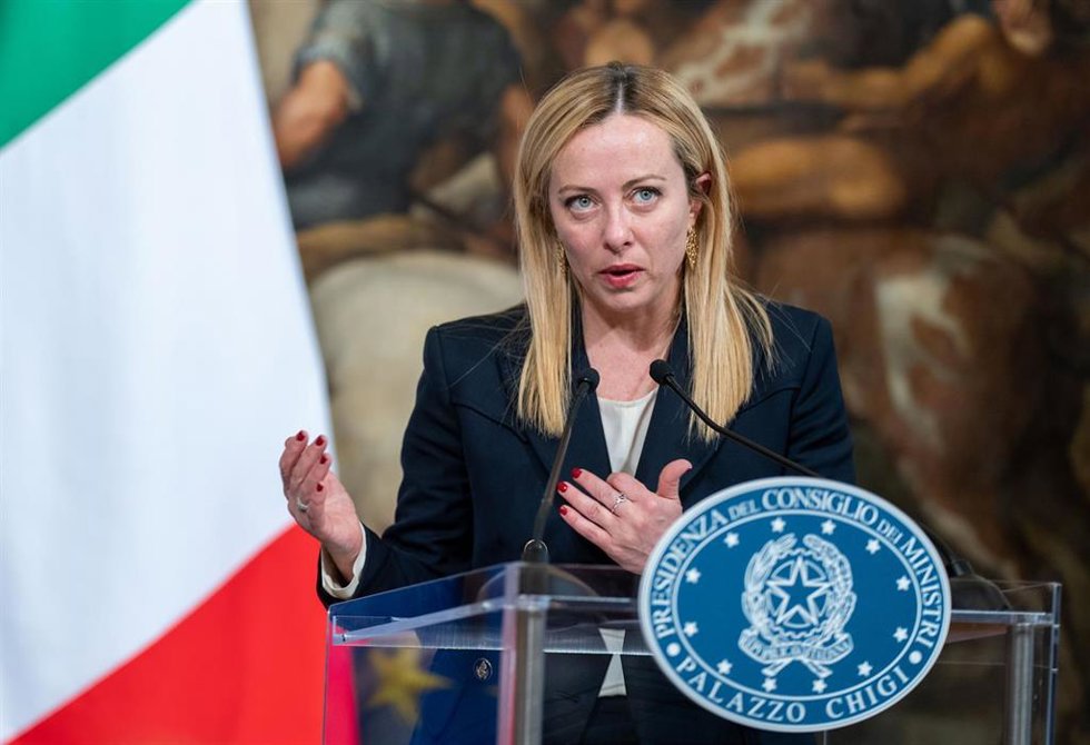 Archivo - La primera ministra italiana, Giorgia Meloni