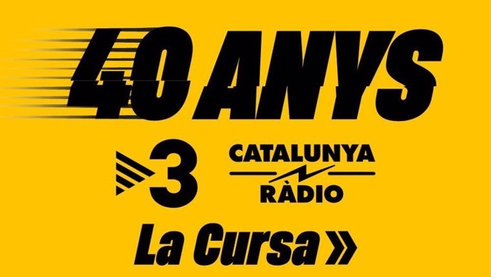 Logo de la carrera por los 40 años de Catalunya Rdio y TV3