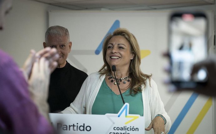 Archivo - La candidata de Coalición Canaria al Congreso de los Diputados por Santa Cruz de Tenerife, Cristina Valido