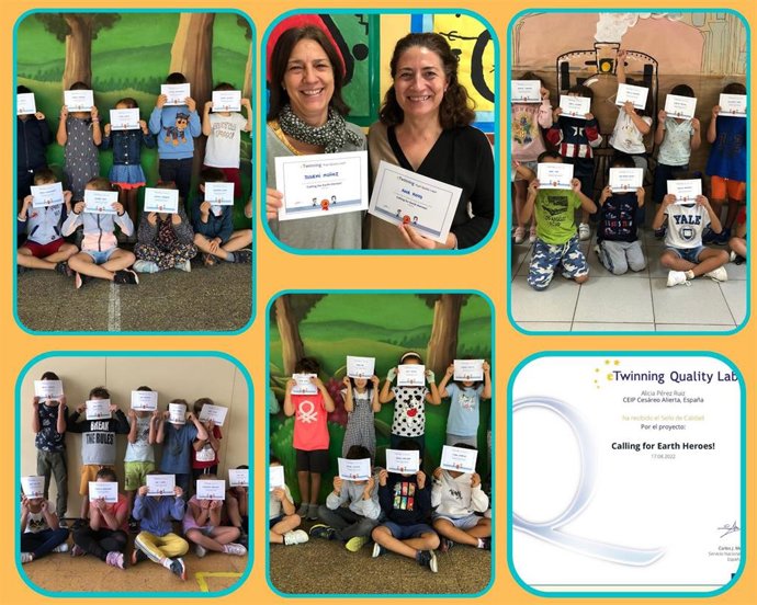 El CEIP Cesáreo Alierta gana el Premio Nacional eTwinning 2021 por su proyecto Calling for Earth Heoes.